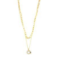 Çoklu Ay Yıldız Kolye - Altın