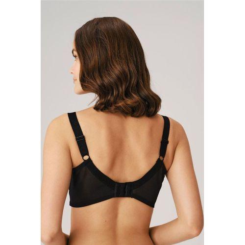 Balenli Desteksiz Dolgusuz Toparlayıcı Dantelli Küçültücü Siyah Sütyen