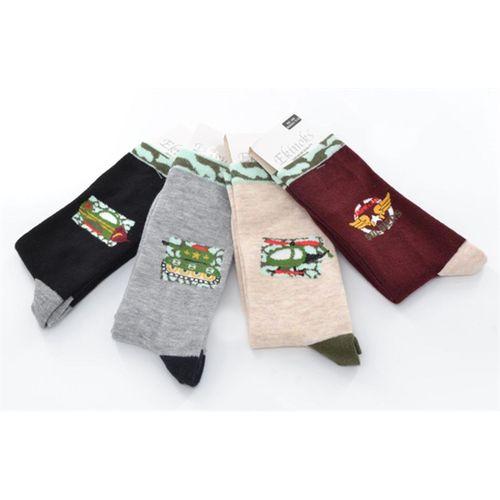 Ekinoks 4 Lü Frank Helikopter Desenli Erkek Çocuk Soket Çorap