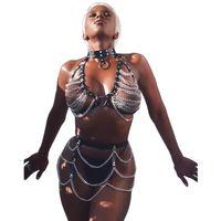 Zincir Detaylı Fantezi Harness Aksesuar