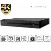 HILOOK NVR-216MH-C/16P 16 KANAL 16 PORT POE 8MP 4K 2XHDD NVR KAYIT CİHAZI