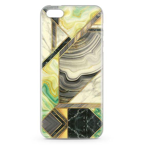 Apple iPhone 5 Kılıf Vintage Mermer Arka Kapak Koruma Desenli Full Koruyucu