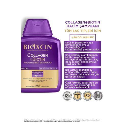 Bioxcin Bioxcin Collagen & Biotin Ekstra Hacim & Dolgunlaştırıcı Şampuan 300 Ml - 2 Li Avantaj Seti