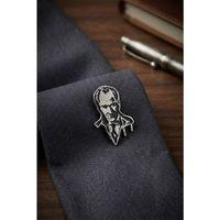 Atatürk Porte Gümüş Renk Pirinç Broş