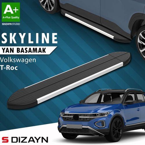 S-Dizayn VW T-Roc Skyline Aluminyum Yan Basamak 173 Cm 2019 Üzeri A+ Kalite
