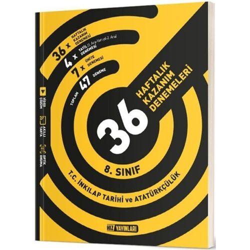8. Sınıf T.C. İnkılap Tarihi ve Atatürkçülük 36 Haftalık Kazanım Denemeleri Hız Yayınları