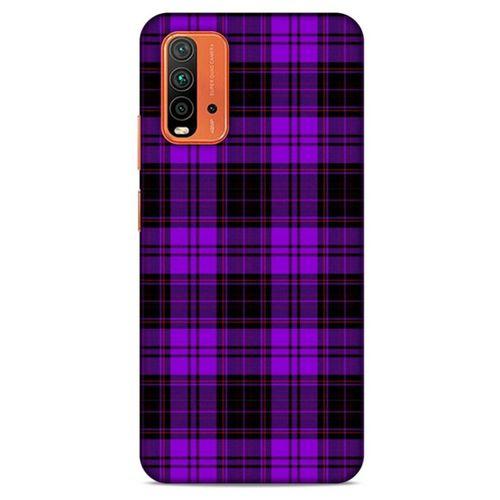 Xiaomi Redmi 9T Uyumlu Kılıf Mor Delisi (12) Koruyucu Silikon Kareli