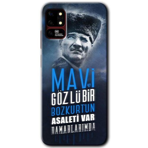Reeder S19 Max Kılıf HD Desen Baskılı Arka Kapak - Bozkurt Atatürk