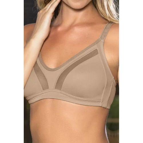 Büyük Beden Uyumlu Ten Tül Detaylı Günlük Sütyen, B,c Cup Balensiz Konforlu Sütyen