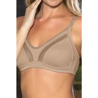 Büyük Beden Uyumlu Ten Tül Detaylı Günlük Sütyen, B,c Cup Balensiz Konforlu Sütyen