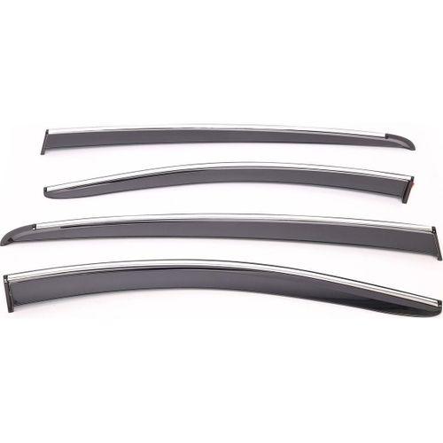 Sunplex Nissan Uyumlu Navara 2005-2020 Style 4 Lü Set Kromlu Cam Rüzgarlığı Ön Ve Arka Parça