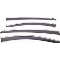 Sunplex Nissan Uyumlu Navara 2005-2020 Style 4 Lü Set Kromlu Cam Rüzgarlığı Ön Ve Arka Parça
