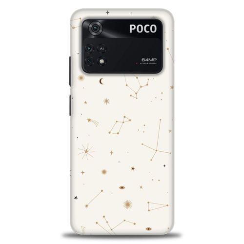 Xiaomi Poco M4 Pro 4G Kılıf HD Baskılı Kılıf - Yıldız Haritası + Tam Ekran Koruyucu