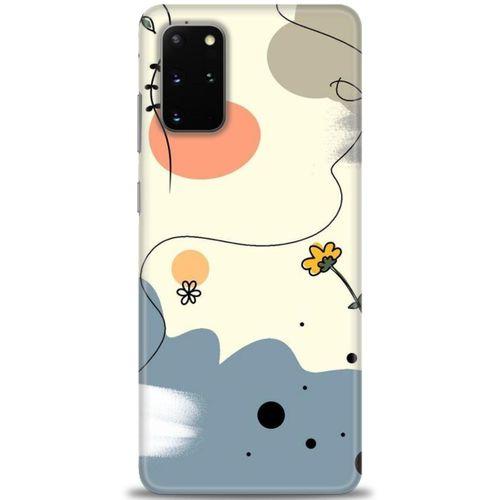 Samsung Galaxy S20 Plus Kılıf HD Baskılı Kılıf - Papatya + Tam Ekran Koruyucu