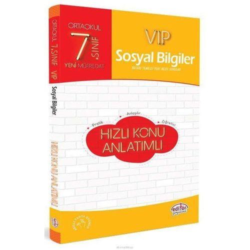 7. Sınıf VIP Sosyal Bilgiler Hızlı Konu Anlatımı Editör Yayınevi