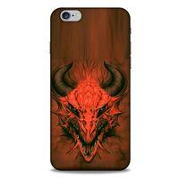 Apple Iphone 6 Plus Kılıf Dragons (14) Lansman Kılıf Kırmızı Boynuzlu Ejderha