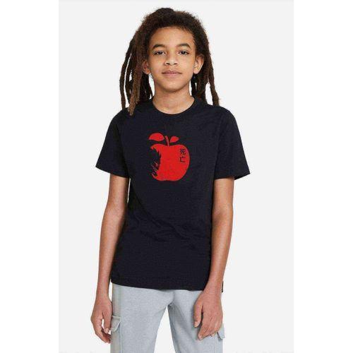 Apple Of The Death Death Note Baskılı Unisex Çocuk Siyah T-shirt