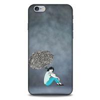 Apple Iphone 6S Plus Kılıf Depresyon (5) Koruma Kabı Fuşya