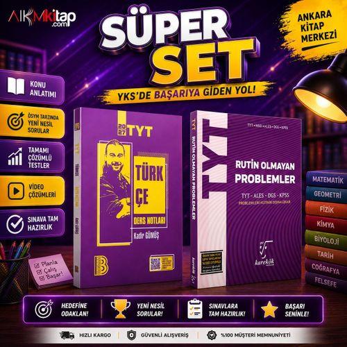 Benim Hocam TYT Türkçe Video Ders Notları ve Karekök Rutin Olmayan Problemler Soru Bankası 2 Kitap Set
