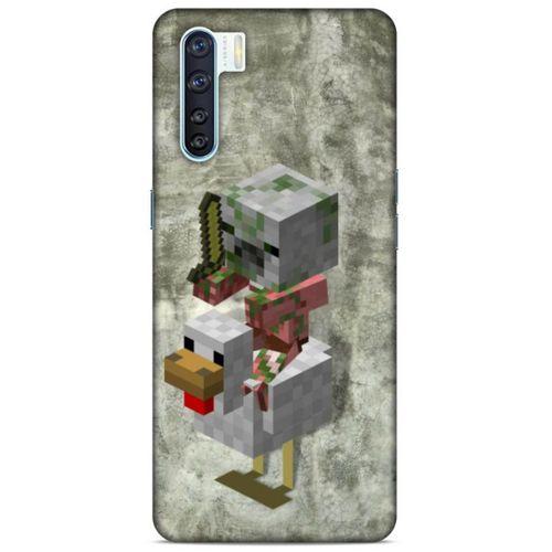 Lopard Oppo A91 Uyumlu Kılıf PiXel (43) Thin Fit Kılıf Tavuk MC