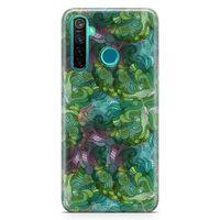 Realme 5 Pro Kılıf Sarmal Girdap Arka Kapak Koruma Desenli Full Koruyucu