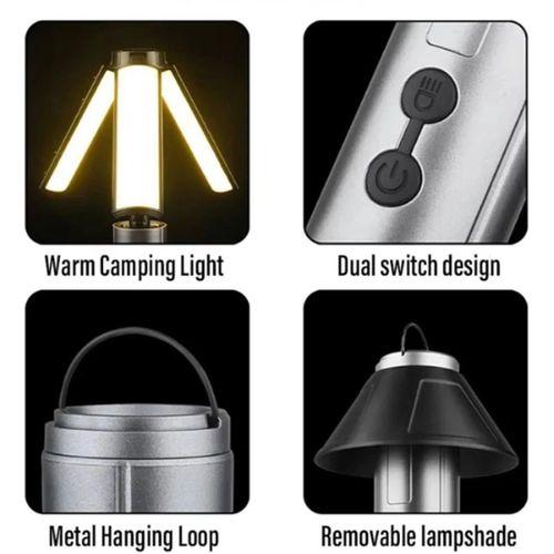 Teleskopik Şarj Edilebilir Çadır Kamp Işığı