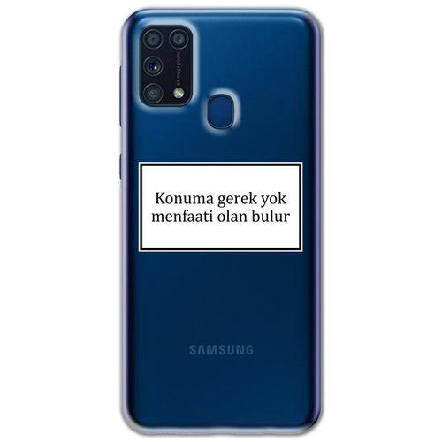 Galaxy M31 Kılıf HD Yazı Baskılı Silikon Arka Kapak - Yazı 6