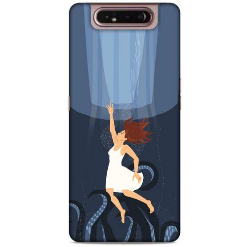 Samsung Galaxy A80 Kılıf Depresyon (43) Thin Fit Kılıf Mavi Tonları