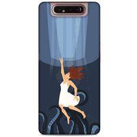 Samsung Galaxy A80 Kılıf Depresyon (43) Thin Fit Kılıf Mavi Tonları