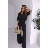 Kadın Krep Kumaş Gömlek Ve Ispanyol Paça Pantolon Ikili Takım