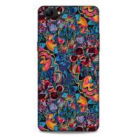 Lopard Oppo A79 Uyumlu Kılıf Soyut Sanat (28) Desenli Arka Kapak