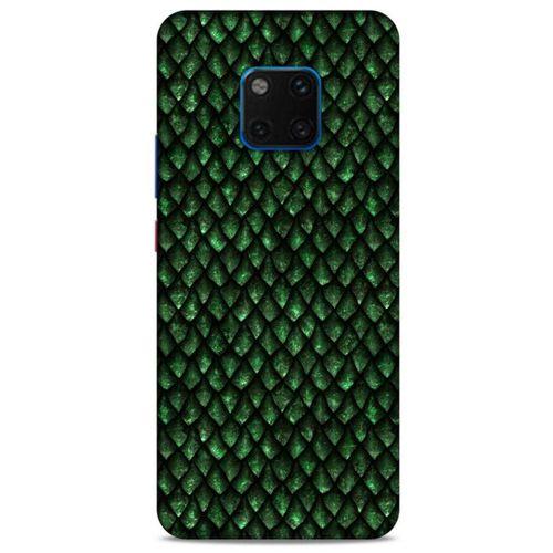 Huawei Mate 20 Pro Kılıf Dragons (5) Koruma Kabı Ejderha Koyu Yeşil Pul
