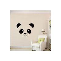 Yatak Odası Duvar Sticker Sevimli Panda Desen Çıkarılabilir Dekoratif Sticker