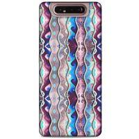 Samsung Galaxy A80 Kılıf Baskılı Özel Seri Taşlı (31) TPU Kılıf