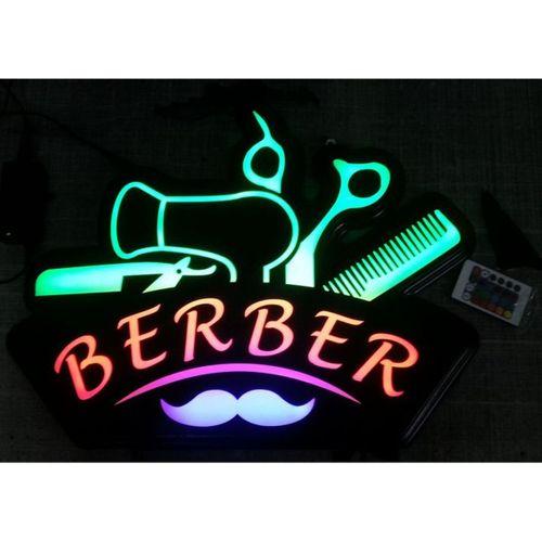 Berber Led Neon Tabela KUMANDALI 16 RENK 54x40cm