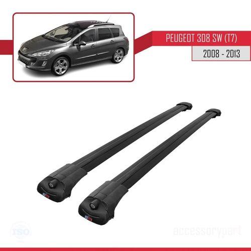 Peugeot 308 SW (T7) 2008-2013 Arası ile uyumlu ACE-1 Ara Atkı Tavan Barı SİYAH