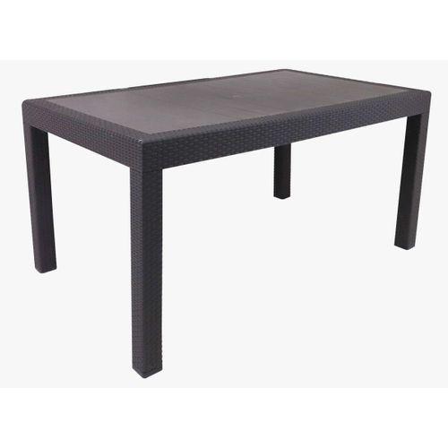 Mandella SHOW RATTAN MASA (CAMSIZ) EKO KAHVERENGİ