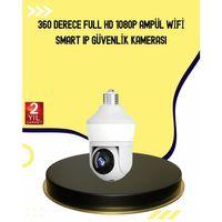1080p Görüntü Kaliteli Wi-fi Ampul Tipi Güvenlik Kamerası