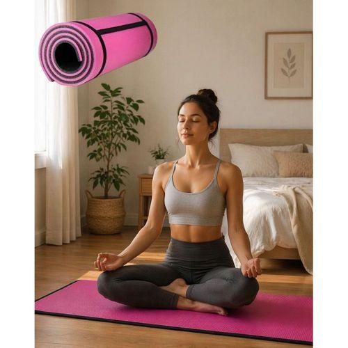 10 Mm Pilates Ve Egzersiz Matı Kaydırmaz Taban Konforlu Spor Minderi Hafif Taşınabilir