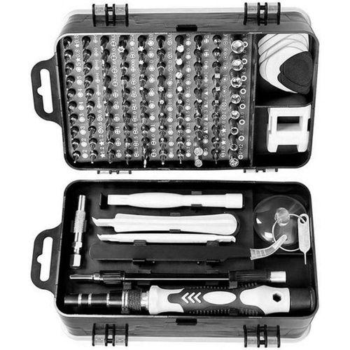 Sepetegelsin Manyetik Hassas Tornavida Seti 115 Parça Krom Vanadyum Çelik Telefon Laptop Tamir Seti