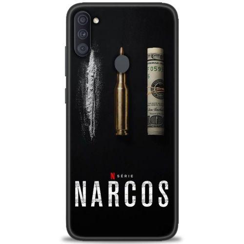 Samsung Galaxy M11 Kılıf HD Baskılı Kılıf - Narcos + Tam Ekran Koruyucu