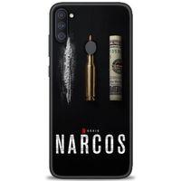 Samsung Galaxy M11 Kılıf HD Baskılı Kılıf - Narcos + Tam Ekran Koruyucu