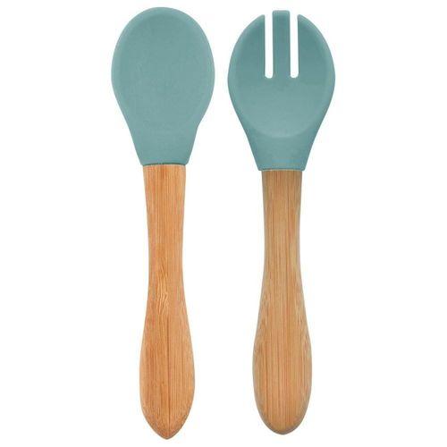 OiOi OiOi Mama Kaşığı ve Çatal Seti Aqua Green