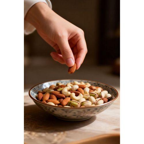 Fındık Siirt Fıstığı Badem Kaju 4’lü Karışık Kuruyemiş 500g Az Tuzlu Kavrulmuş