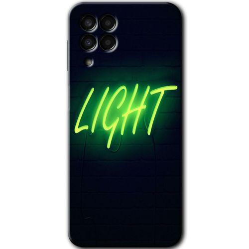 Samsung Galaxy M33 Kılıf Kapak - Neon İnscription +Hayalet Ekran Yandan Gözükmez
