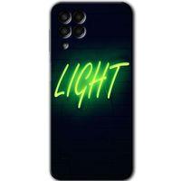 Samsung Galaxy M33 Kılıf Kapak - Neon İnscription +Hayalet Ekran Yandan Gözükmez