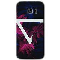 Galaxy S7 Edge Kılıf HD Desen Baskılı Arka Kapak - Mekanik Yaprak