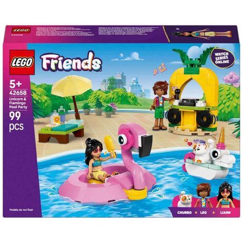 Çocuk Eğitici Oyuncak  Friends Tek Boynuzlu At ve Flamingo Havuz Partisi 42658