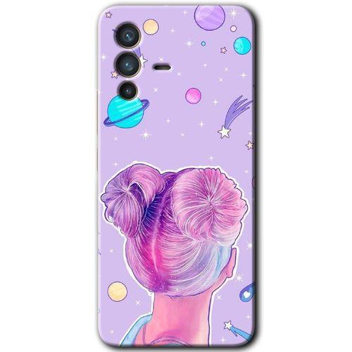 Potkal Hediye Fabrikası Vivo V23 5G Kılıf HD Desen Baskılı Arka Kapak - Uzaylı Kız