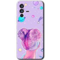 Potkal Hediye Fabrikası Vivo V23 5G Kılıf HD Desen Baskılı Arka Kapak - Uzaylı Kız